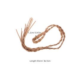 Beavorty Ethnic Straw Hat Bands for Cowboy Hats Soft PU Material Comfortable Fit for Parties Weddings Distinctive DIY Accessories for Fashion Forward Individuals Beige