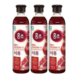 Chungjungwon Drinking Hongcho Pomegranate 900ml X 3 (19345789) / 청정원 마시는 홍초 석류 900ml X 3개 (19345789)