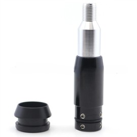 Shift Knob Universal Push Type M12 M18 Shift Lever Extension Gear Shift Aluminum Alloy Shift Lever for AT Cars Conversion Accessories Car Accessories (M12 Black)