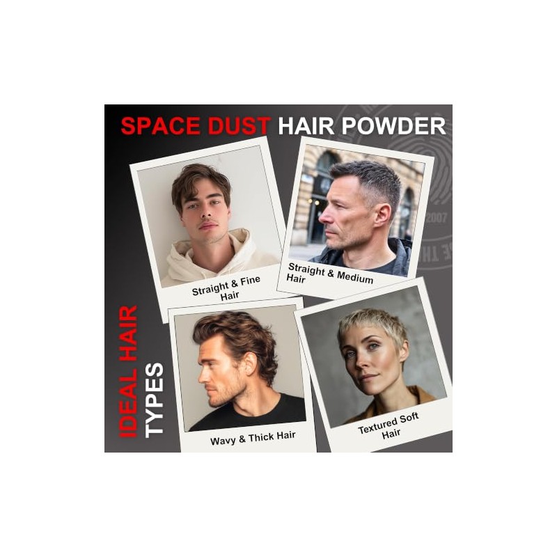 CRAZY BULL Space Dust Styling Powder for Short and Medium