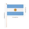 12 Piece Small Argentina Flag, 5 x 8 Inch Inserted