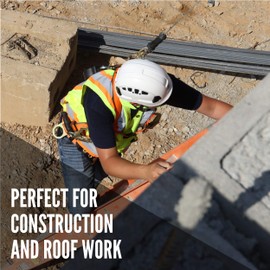 Malta Dynamics Warthog Safety Harness Fall Protection with Tongue Buckle Legs, Full Body Harness for Construction - OSHA/ANSI/CSA Compliant, (XX-L)