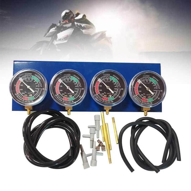 YOUNGL Motorcycle Vacuum Carburetor Synchronizer, Carburetor Synchronizer Stabilizer, Universal Motorcycle