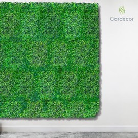 GARDECOR - 20 Piezas de Follaje Artificial para Pared Exterior Muro Verde Pared Decoración Casa Hogar Jardín Interiores Exteriores Decoración 60 x 40 