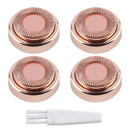 Gift2U Facial Hair Remover Replacement Heads, Rose Gold Electronic Shaver Head Cutter Replacement with 18K Gold-Plated Blade Cover for Face, Leg, Armpit, Back, etc