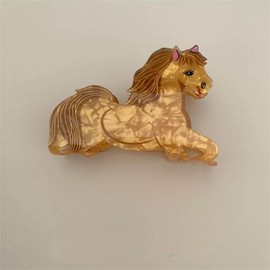 Adorable cat clips for hair - Animal Hair Barrettes for Girls, Women - fun hair clips (Horse hairpin)