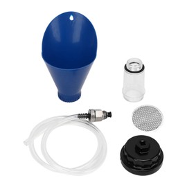 Engine Oil Funnel Set Cartridge Style Oil Filter System Refuelling Tool with Tube Wrench for 2.0L to 5.7L Engines