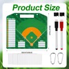 Magnetic Baseball Lineup Board, Baseball Clipboard Lineup Cards for Dugout,