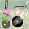 2 Pack Dog Poop Bag Dispenser with Built-in LED Flashlight,