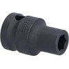 KS Tools 515.1009 1/2 Inch Hexagonal Impact Socket, Short, 9