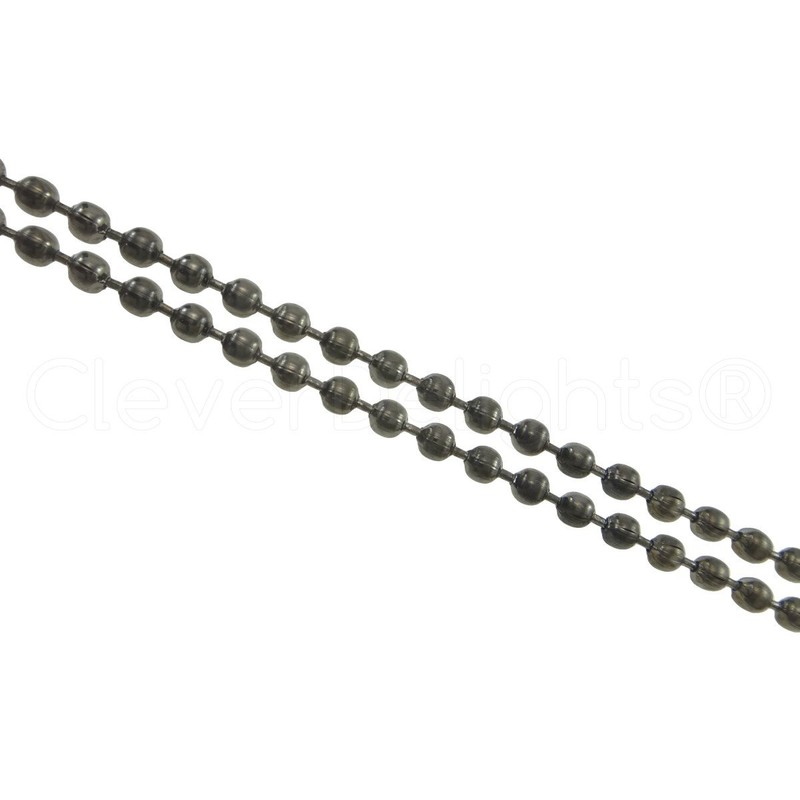 CleverDelights Ball Chain Spool - 100 Feet - 2.0 mm