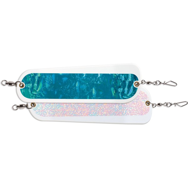 Luhr Jensen 0 Coyote Flasher White/Blue Bubble and Crush Glow