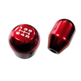 VMS Racing 12x1.25mm Threaded 5 Speed Type R Type S Shift knob in RED Billet Aluminum (No Adapters – Threaded) m12x1.25 JDM Short Throw Manual Transmission Gear Shifter Selector Compatible with Lexus
