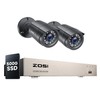 ZOSI 1080P Home CCTV Camera System with Human Vehicle Detection,