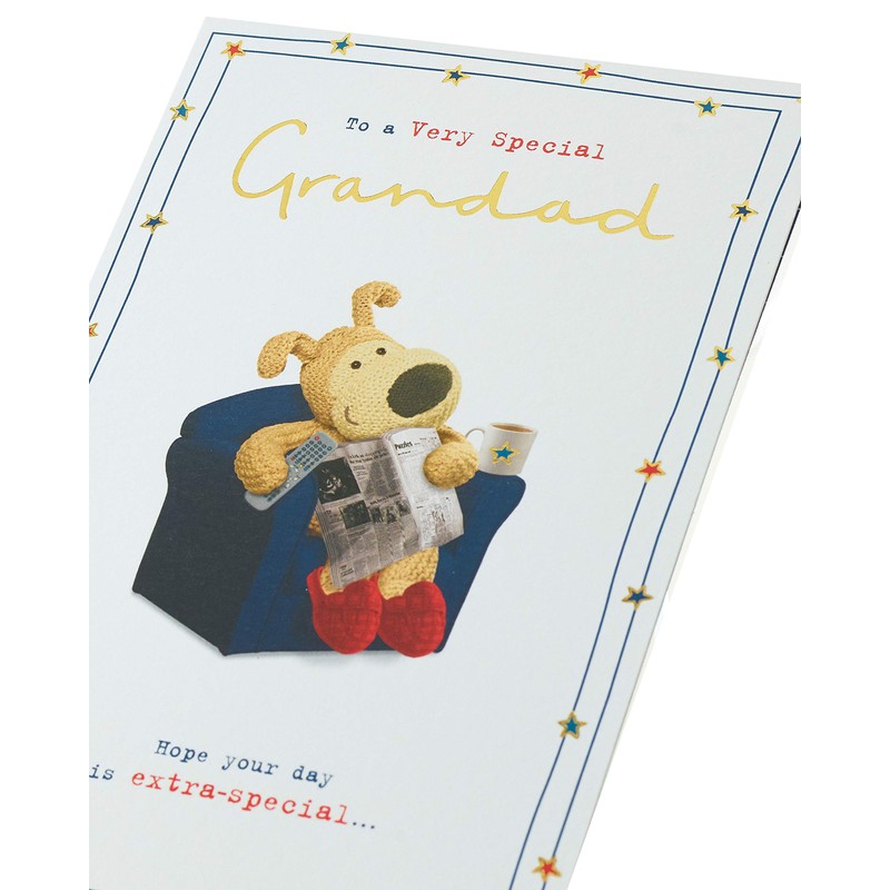 Boofle Father's Day Card For Grandad With Envelope - Cute