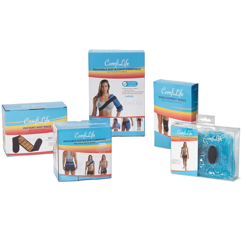 ComfiLife Knee Ice Pack with Wrap Reusable Hot & Cold