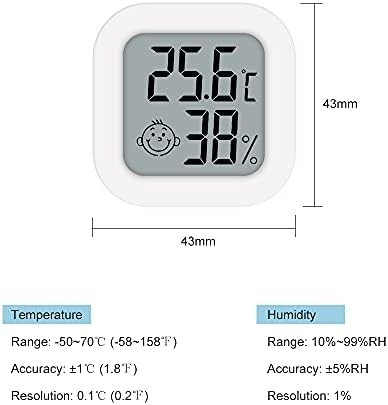 Termómetro interior Humedad LCD digital Sensor de temperatura Medidor Medidor de humedad Medidor de temperatura Termómetro Higrómetro de habitación