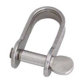 Mizumoto Machine B766 Stainless Steel Plate Shackle Length 0.7 inch (19 mm) Inner Width 0.4 inch (10 mm)