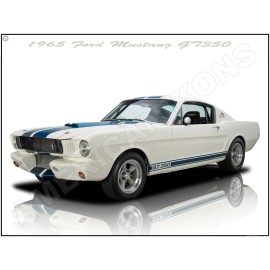 1965 Ford Mustang GT 350 New Metal Sign: Fully Restored