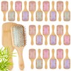 Tessco for you 24 Pcs Bamboo Hair Brushes Bulk for