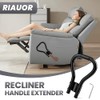 RIAUOR - Extensor de mango reclinable, mango extensor de palanca
