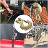 Yision 4pcs Clevis Slip Hook 3/8 Inch with Safety Latch,