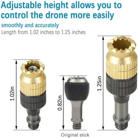 Aluminum Joystick for DJI Mavic 3 Mini 2 Air 2S Mavic Air 2 Remote Controller Replacement Accessories (2 Set (4 Pieces))