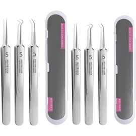 Blackhead Remover, Professional Facial Blackhead Remover Tweezers, 3 in 1 Professional Blackhead Remover, Professional Stainless Steel Facial Blackhead Remover Tweezers (2 Set)