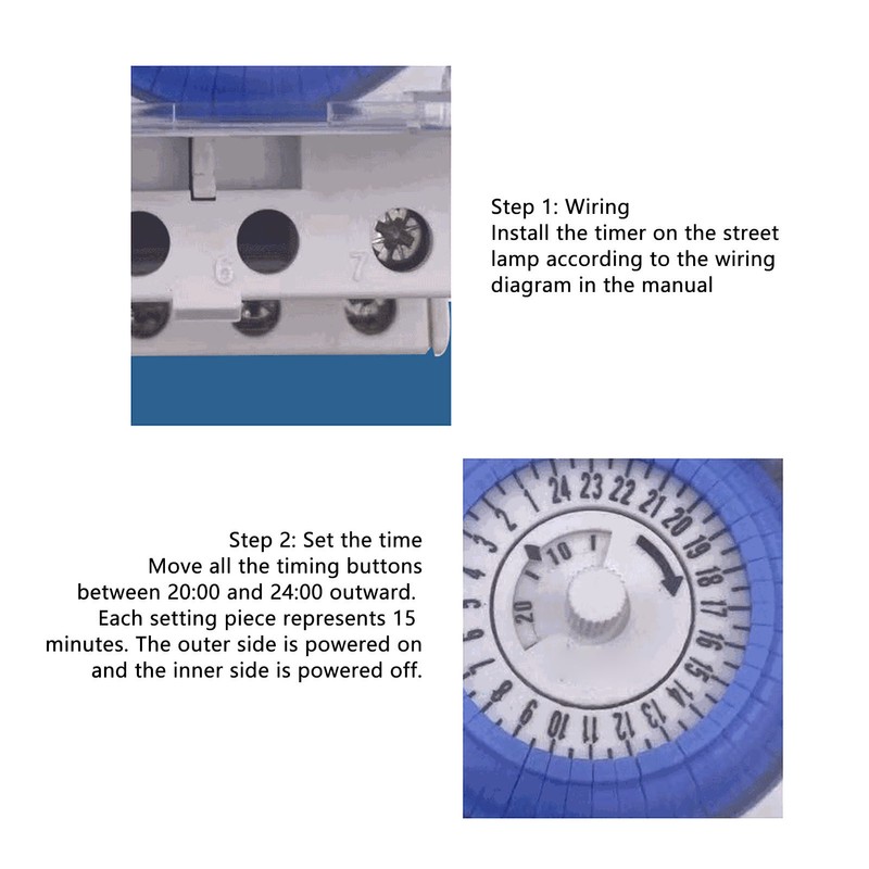SUL181h Mechanical Timer with 80mAh Battery Time Control Switch for