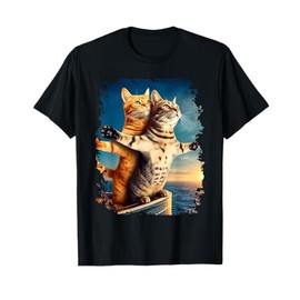 Titanic Meme Shirt for Kids Girls Funny Tee Cat Titanic T-Shirt