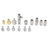 Airbrush Quick Coupling Kit, 15 Piece Stainless Steel Airbrush Adapter