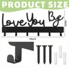 Otoolling Love You Bye Sign Key Holder Hook Wall Mounted