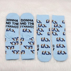 2 Pairs Mom Socks Dancing Queens for Mum Disco Hen Night Gift for Mum Mia Tourist Gift Donna and the Dynamos Socks, Donna and the Dynamos 2S