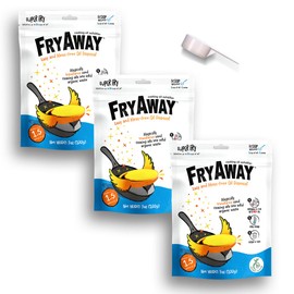 FryAway Super Fry Cooking Oil Solidifier, Super Value 3-Pack – Solidifies 4.5 Gallons Cooking Oils - Plant-Based Powder - Fry Oil Away for Mess-Free Cleanup and Disposal - Easy to Use, Made in the USA