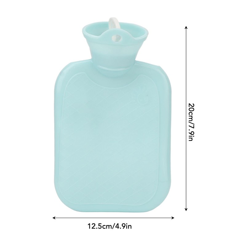 BTIHCEUOT Bolsa de Agua Caliente 500 Ml PVC Modern Azul