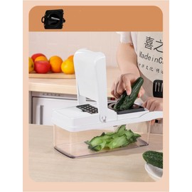 Vegetable Chopper 22-in-1, 8 Blade,Onion Mincer, Cutter, Dicer, Egg Slicer with Container,1.3L Capacity French Fry Cutter Potatoe Slicer, Home Essentials & Kitchen Gadgets