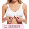 Carole Martin Wirefree Front Closure Bra for Women with Adjustable