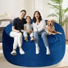 HABUTWAY Bean Bag Chair: Giant 5' Memory Foam Furniture Bean