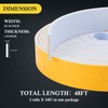 fowong Weather Stripping Door Seal White, Strong Adhesive French Door