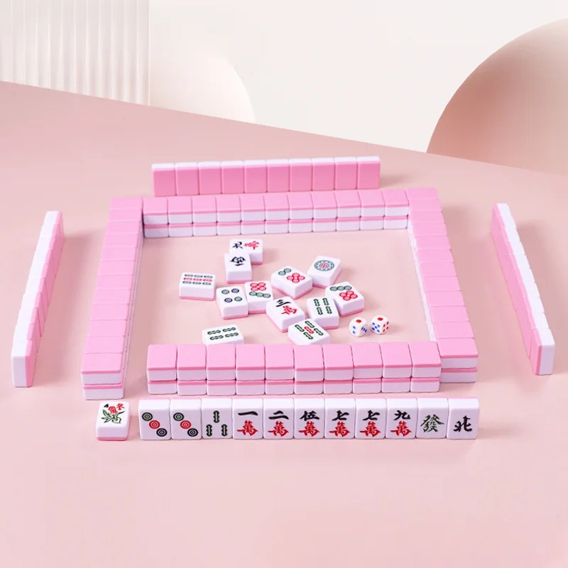 Portable Chinese Mahjong Set for Family Game Nights – 144-Piece