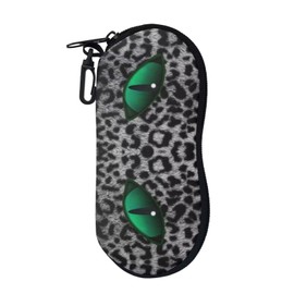 ZCFYGDX Soft Glasses Case Eyeglasses Case Eye Glass Cases Glasses Storage Soft and Durable Case for All Your Glasses Storage Needs Dark Leopard Eyes Print