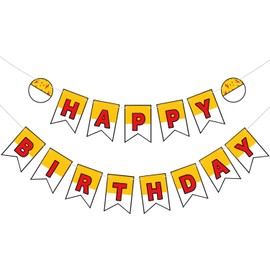 Lustige Anime Geburtstagsdekoration - Dreieck Flaggen Banner für Geburtstagsparty, Bunte Wimpelgirlande mit, Wiederverwendbar für Geburtstagsfeier, Babydusche, Kinderparty, Hochzeit (B)