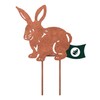 VERDOBA Rabbit Garden Decoration Rust - Rabbit Garden Decoration -