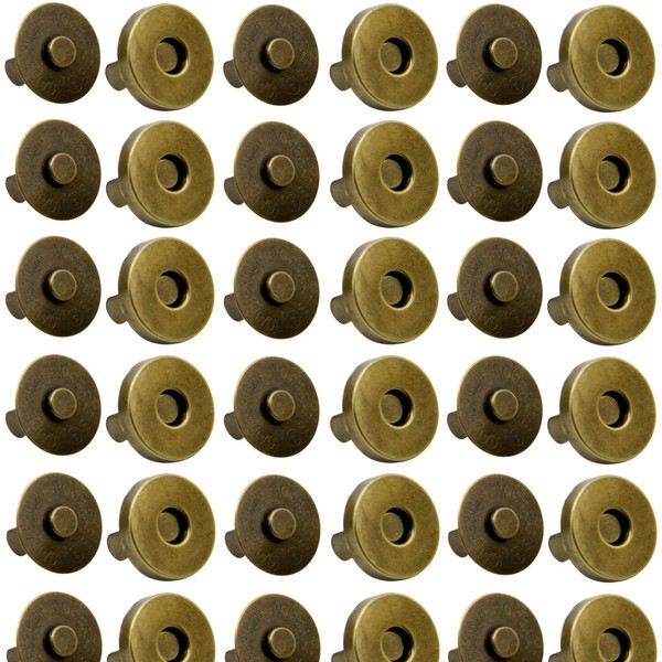 MYUBWTF 20 Set Magnetic Button Clasp Snaps, 3/4“ Purse Magnetic