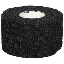 PowerFlex Self Adherent Tape, Latex, Athletic Tape, Black, 1.5", 32 Rolls per Case