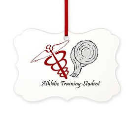 CafePress Athletic Training Student Scroll Holiday Ornament 4" x 2.75"