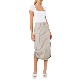 Forever 21 Women's Cargo Midi Skirt