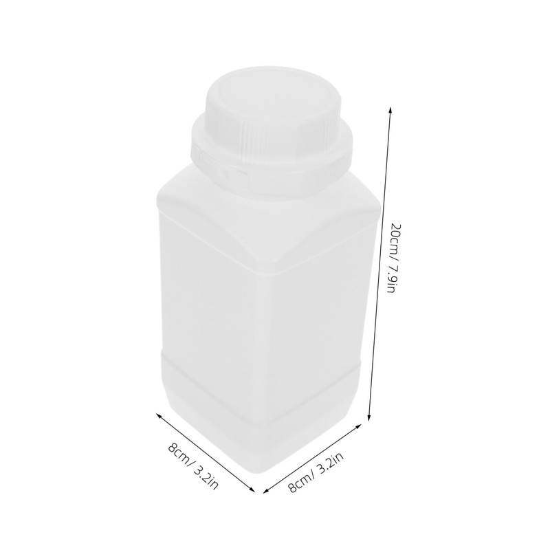 ABOOFAN 2pcs Wide Mouth Reagent Storage Bottle Sturdy Pe Chemical