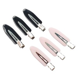 Mibella Hair Clips Set, 6 Pieces, Black and Pink, Metal Hair Clips for All Hair Types, Hair Accessories, Hair Design - 23784/85