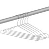 KINJOEK 50 Pack Wire Hangers for Clothes,17.7”Stainless Steel Wire Clothes
